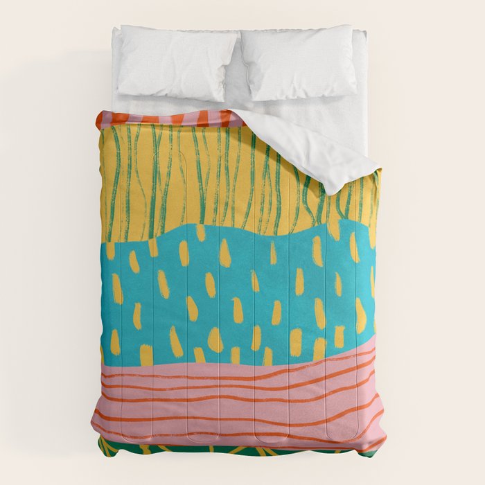 Pop Pattern Collage | PATTERN 10: The Retro Edition Comforter Gallery Image 6