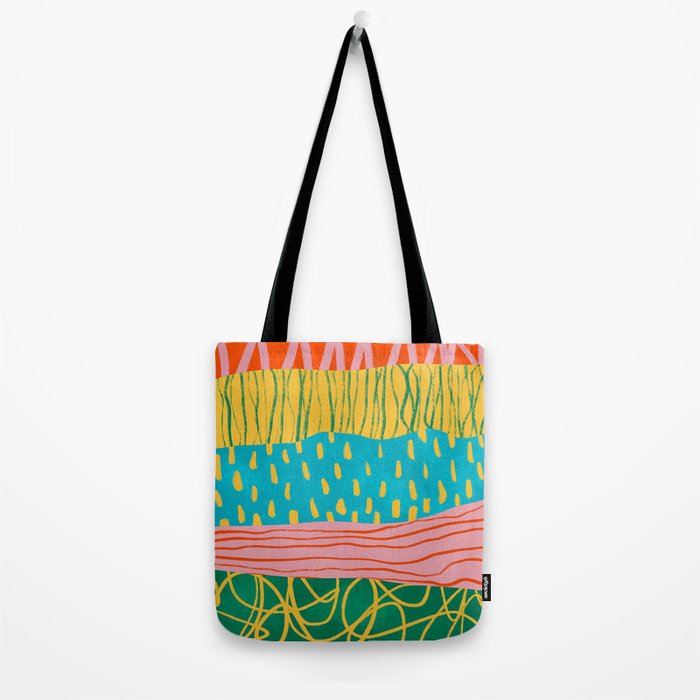 Pop Pattern Collage | PATTERN 10: The Retro Edition Tote Bag Gallery Image 2