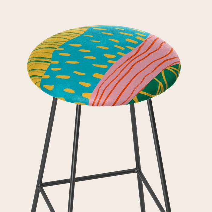 Pop Pattern Collage | PATTERN 10: The Retro Edition Stool Gallery Image 2