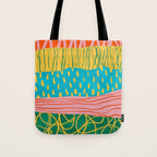 Pop Pattern Collage | PATTERN 10: The Retro Edition Tote Bag Gallery Image 1