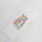 Work Hard and Be Nice to People Yoga Mat Gallery Image 1