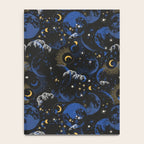 Night sky of stars abstract D Notebook Gallery Image 4