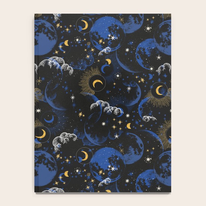 Night sky of stars abstract D Notebook Gallery Image 4