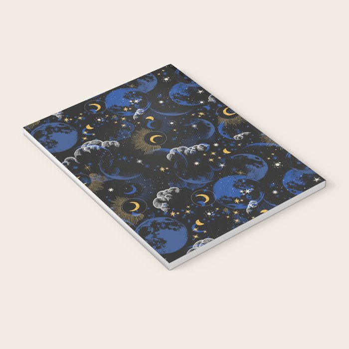 Night sky of stars abstract D Notebook Gallery Image 3