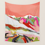 peachy sky Wall Tapestry Gallery Image 4