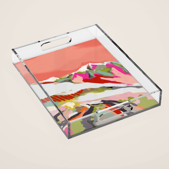 peachy sky Acrylic Tray Gallery Image 1