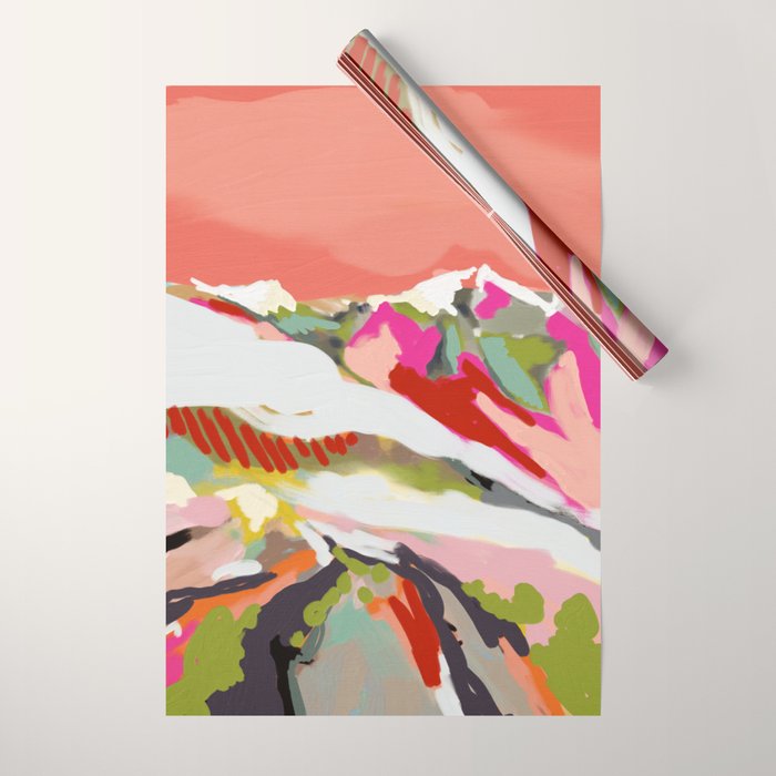 peachy sky Wrapping Paper Gallery Image 1