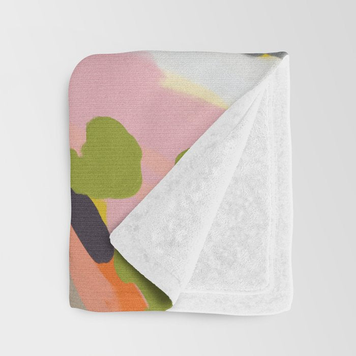 peachy sky Throw Blanket Gallery Image 3