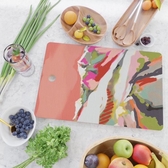 peachy sky Cutting Board Gallery Image 2