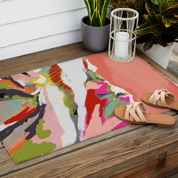 peachy sky Outdoor Rug Gallery Image 2