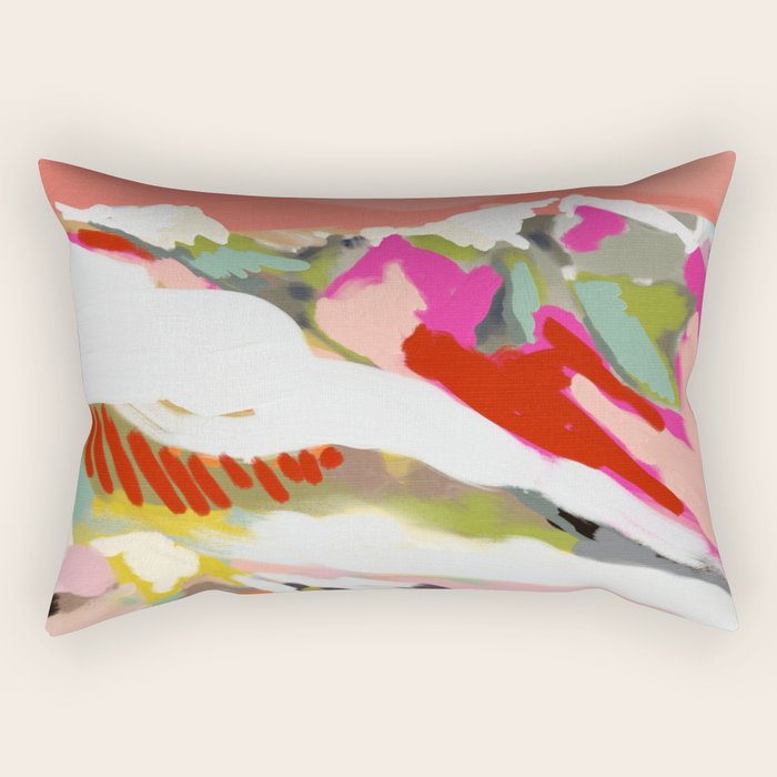 peachy sky Rectangular Pillow Gallery Image 2
