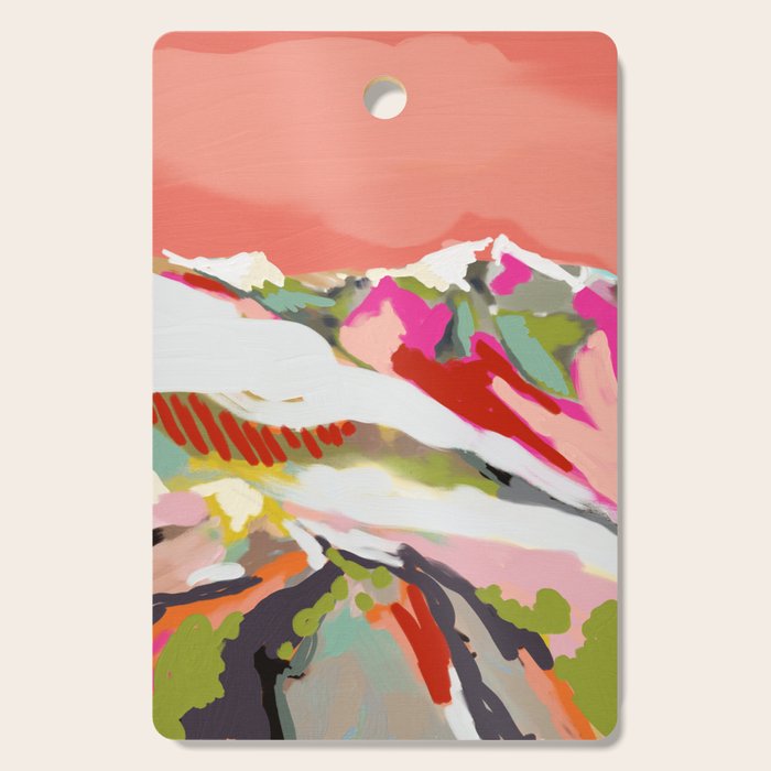 peachy sky Cutting Board Gallery Image 1