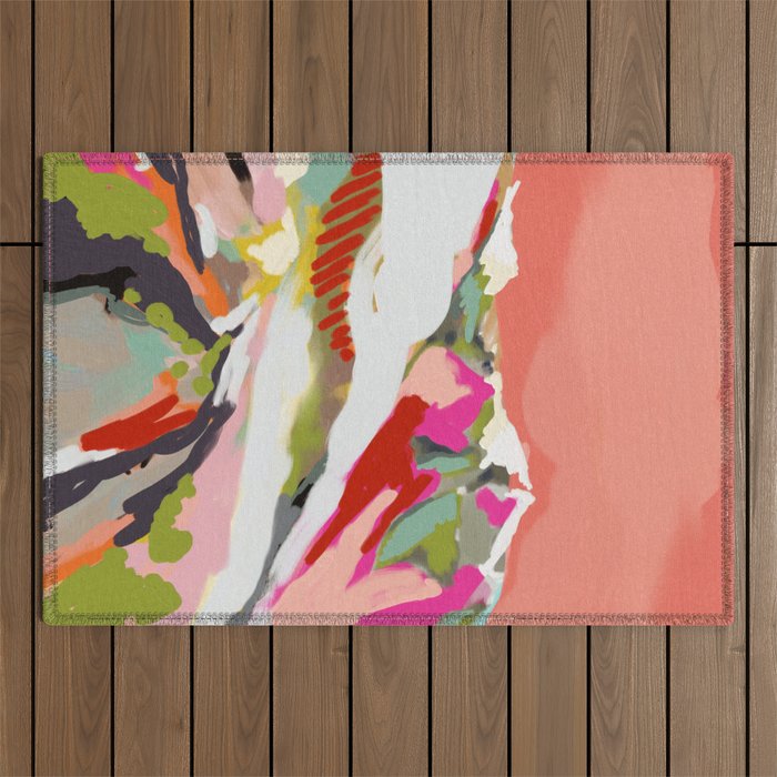 peachy sky Outdoor Rug Gallery Image 1
