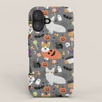 Corgi halloween costume ghost mummy vampire howl-o-ween dog gifts iPhone Case Gallery Image 1