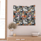 Corgi halloween costume ghost mummy vampire howl-o-ween dog gifts Wall Tapestry Gallery Image 2
