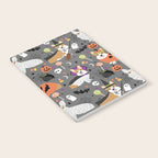 Corgi halloween costume ghost mummy vampire howl-o-ween dog gifts Notebook Gallery Image 2