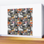 Corgi halloween costume ghost mummy vampire howl-o-ween dog gifts Wall Mural Gallery Image 2