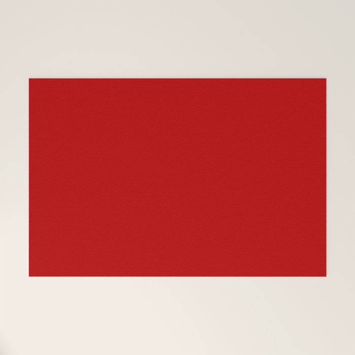 London Red - Plain Color Welcome Mat Gallery Image 1