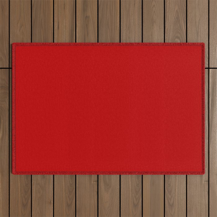 London Red - Plain Color Outdoor Rug Gallery Image 1