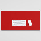 London Red - Plain Color Desk Mat Gallery Image 1