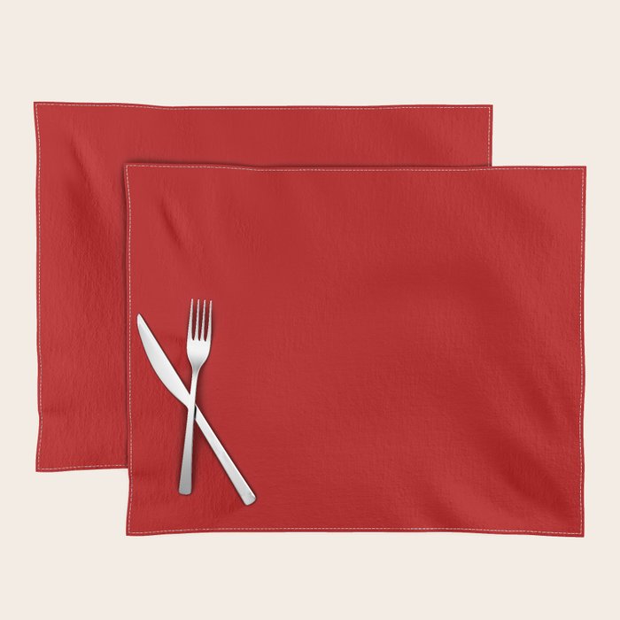 London Red - Plain Color Placemat Gallery Image 1