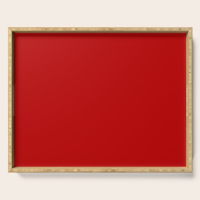 London Red - Plain Color Serving Tray Gallery Image 1