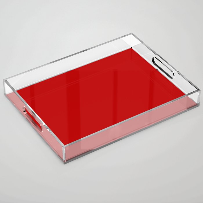 London Red - Plain Color Acrylic Tray Gallery Image 1