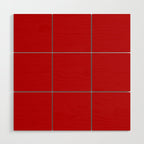 London Red - Plain Color Wood Wall Art Gallery Image 1