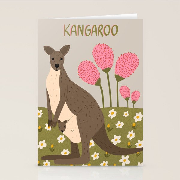 Mommy Kangaroo  Stationery Card Gallery Image 2