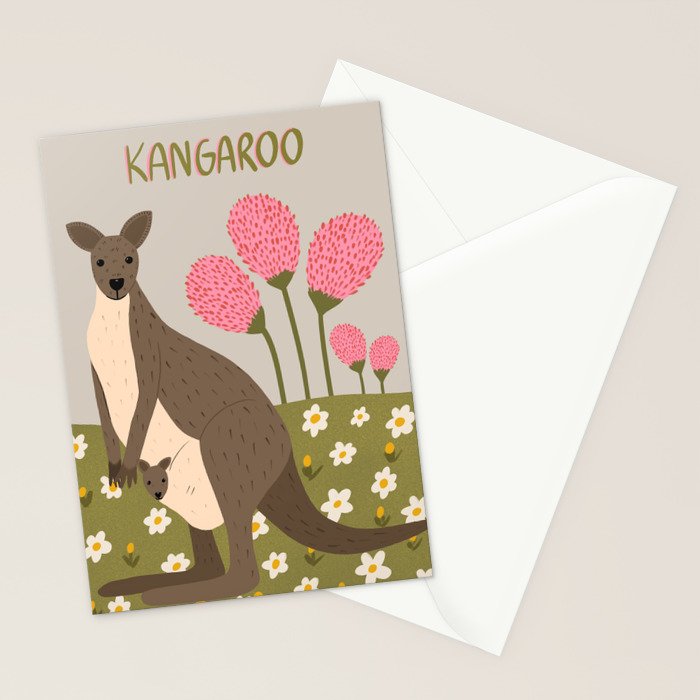 Mommy Kangaroo  Stationery Card Gallery Image 2