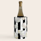 Striped Party Disco Ball black and white Wine Chiller Gallery Image 1