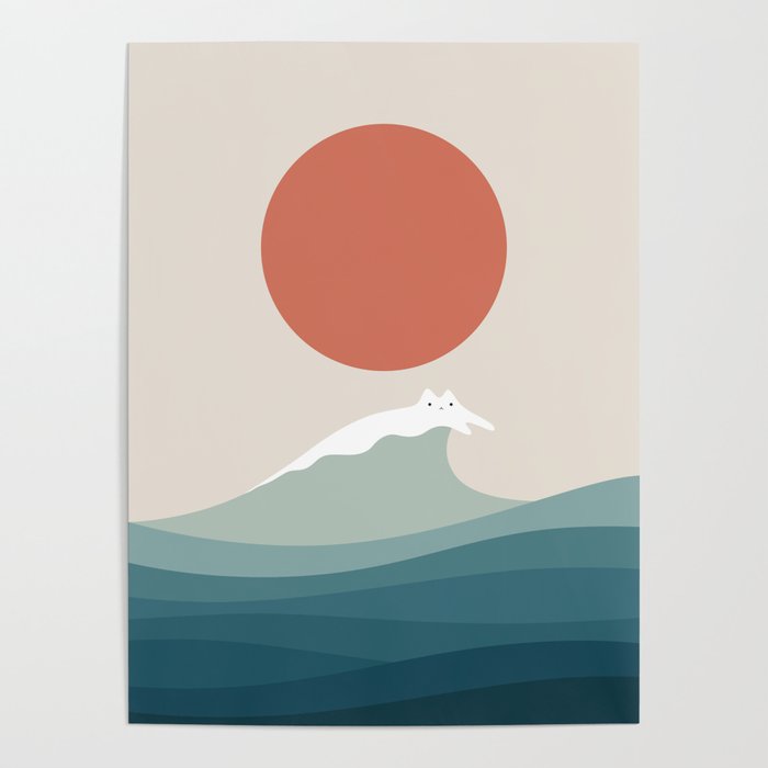 Cat Landscape 157 Poster Gallery Image 1