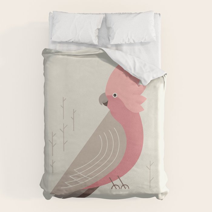 Galah, Bird of Australia Duvet Cover Gallery Image 1