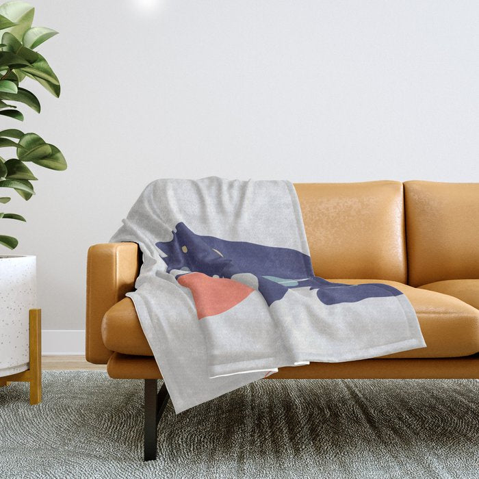 Cat Landscape 51 Throw Blanket Gallery Image 1