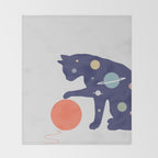 Cat Landscape 51 Throw Blanket Gallery Image 2