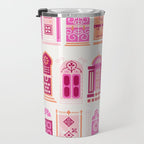Moroccan Doors - Peach Palette Travel Mug Gallery Image 3