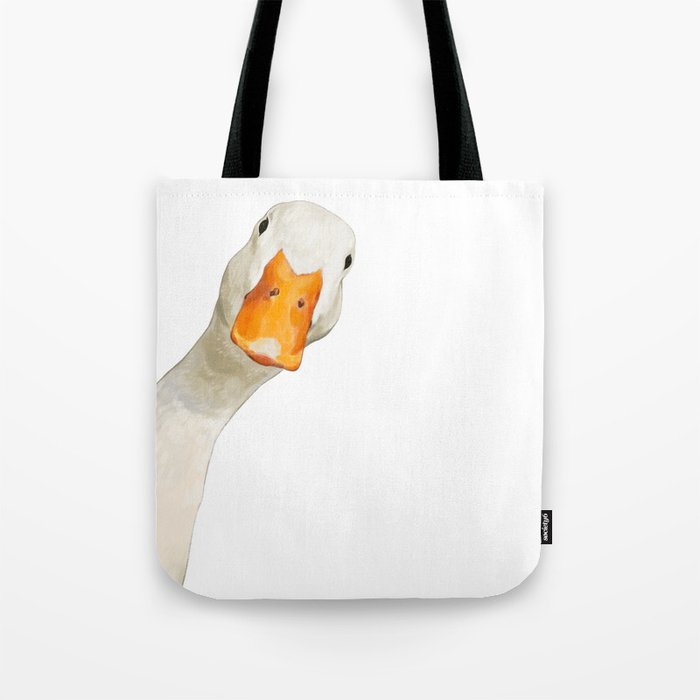 Sneaky White Duck Tote Bag Gallery Image 1
