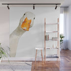 Sneaky White Duck Wall Mural Gallery Image 1