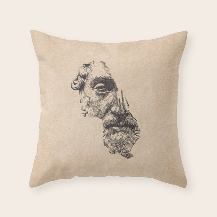 MARCUS AURELIUS ANTONINUS AUGUSTUS / Pencil Throw Pillow Gallery Image 6