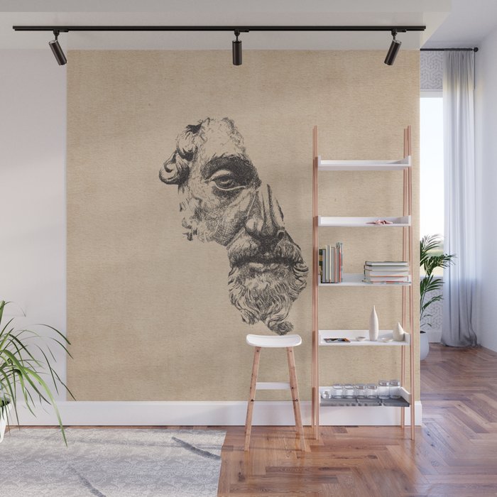 MARCUS AURELIUS ANTONINUS AUGUSTUS / Pencil Wall Mural Gallery Image 1