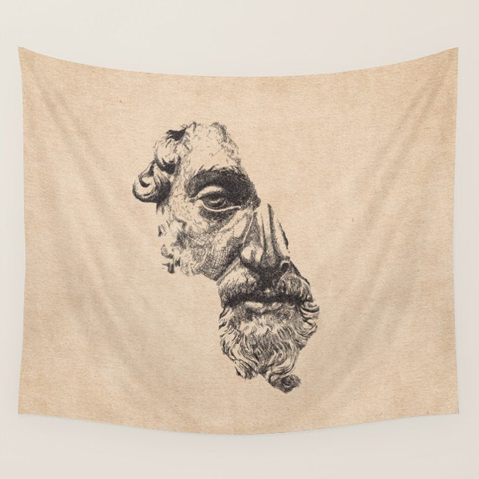 MARCUS AURELIUS ANTONINUS AUGUSTUS / Pencil Wall Tapestry Gallery Image 4