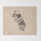 MARCUS AURELIUS ANTONINUS AUGUSTUS / Pencil Throw Blanket Gallery Image 2