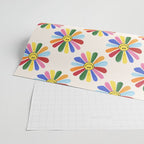 Smiley Hippie Daisy Wrapping Paper Gallery Image 2