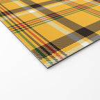 Vintage Yellow Tartan Plaid Pattern Welcome Mat Gallery Image 2