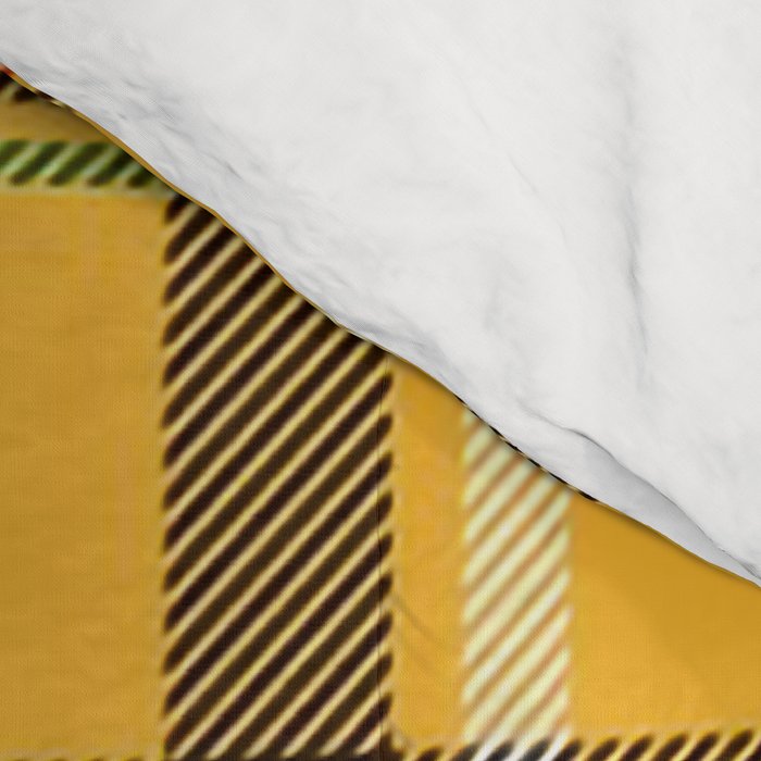 Vintage Yellow Tartan Plaid Pattern Comforter Gallery Image 4