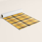 Vintage Yellow Tartan Plaid Pattern Yoga Mat Gallery Image 2