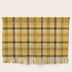 Vintage Yellow Tartan Plaid Pattern Wall Hanging Gallery Image 1