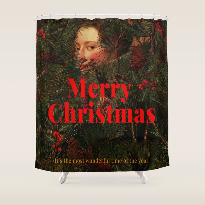 You Found Me Christmas Version Shower Curtain Gallery Image 1