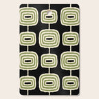 Mid Century Modern Decoration 236 Black Beige and Olive Green Cutting Board Gallery Image 1