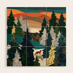 Amber Fox Wood Wall Art Gallery Image 1